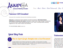 Tablet Screenshot of anneyha.ca